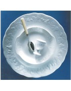 Service de table en porcelaine blanche