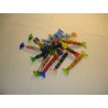 bonbons en verre multicolores