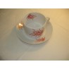 PAIRE TASSE A DEJEUNER(tasse et soucoupe) CORAIL