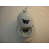 BEURRIER DECORE EN PORCELAINE
