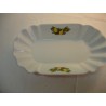 PLAT OVALE PLISSE DECORE