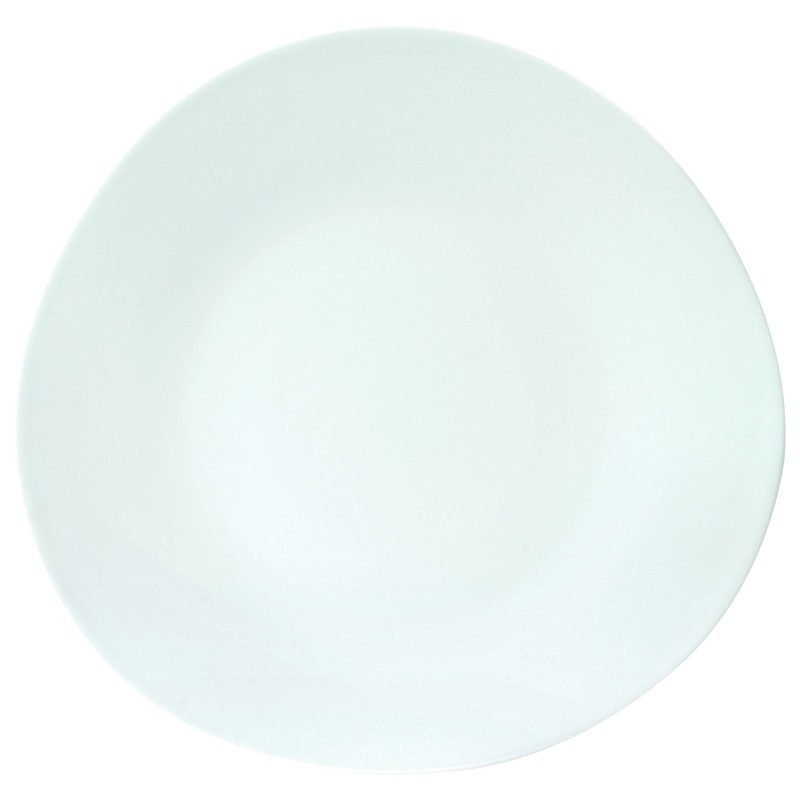 assiette plate galet blanc diam 300mm