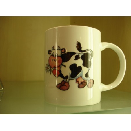 MUGG EN PORCELAINE DECORE