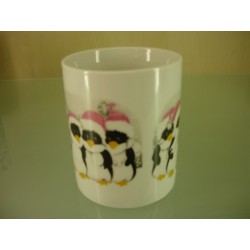 MUGG EN PORCELAINE DECORE
