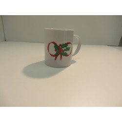 MUGG EN PORCELAINE DECORE  32cl ht 9cm