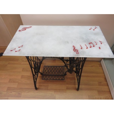 PLATEAU EN VERRE POUR TABLE 45X90