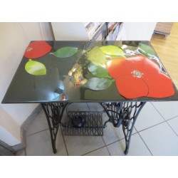 PLATEAU EN VERRE POUR TABLE 45X90