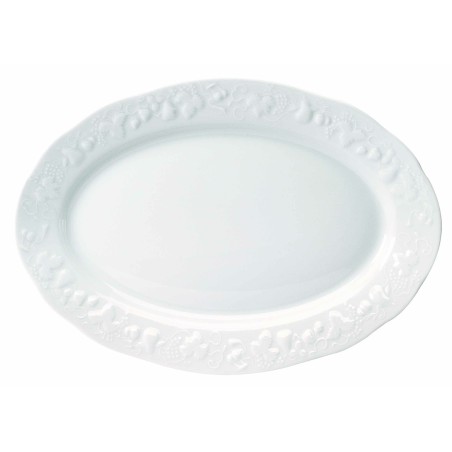PLAT OVALE CALIFORNIA 12 355X240mm EN PORCELAINE DE LIMOGES