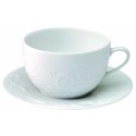 TASSE ET SOUCOUPE A DEJEUNER 40CL TASSE ET SOUCOUPE PROMENADE MOTIF FRAISES DES BOIS