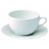 PAIRE TASSE A DEJEUNER 40CL TASSE ET SOUCOUPE PROMENADE MOTIF FRAISES DES BOIS