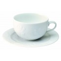 TASSE ET SOUCOUPE A THE PROMENADE (TASSE ET SOUCOUPE) 23cl MOTIF VIOLETTES