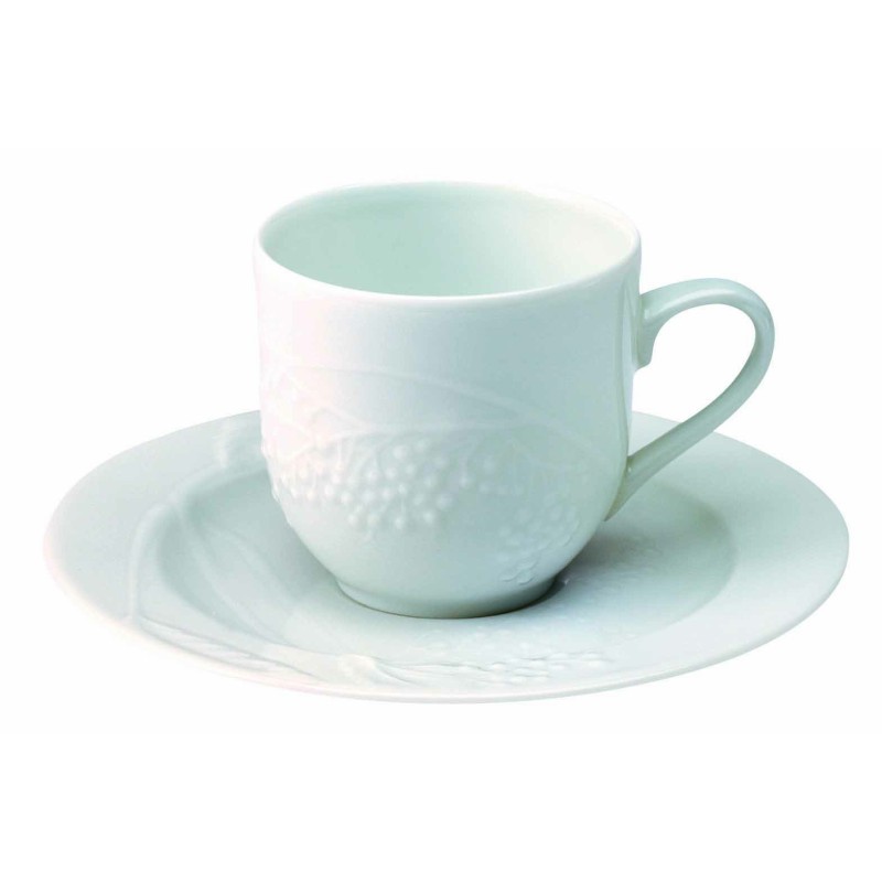 PAIRE TASSE A CAFE PROMENADE (TASSE ET SOUCOUPE)12.5cl MOTIF SUREAU