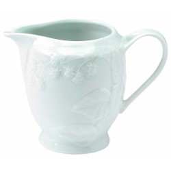 CREMIER EN PORCELAINE DE LIMOGES PROMENADE DANS LA FORET 30CL MOTIF MURIER
