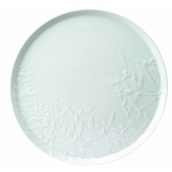 PLAT A TARTE  EN PORCELAINE DE LIMOGES 30CM PROMENADE MOTIF GUI