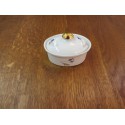 PETITE TERRINE EN PORCELAINE DECOR OIE 0.95X6 AVEC COUVERCLE