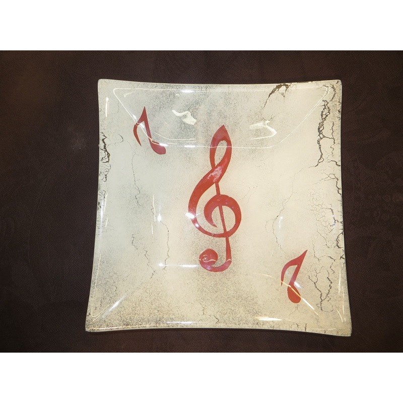 ASSIETTE CREUSE CARRE EN VERRE 22cm ASSIETTE CREUSE CARRE EN VERRE 22cm