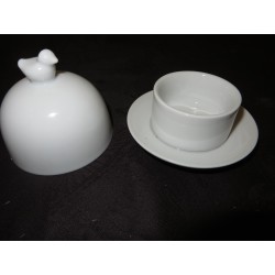 BEURRIER EN PORCELAINE INDIVIDUEL