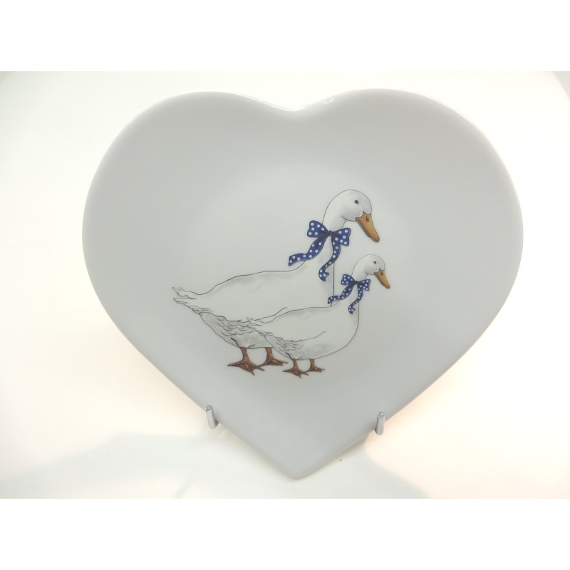 Assiette coeur D