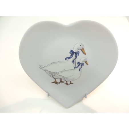 Assiette coeur D