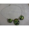 collier en verre de murano  avec 3 m