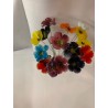 bouquet de fleurs en verre