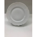 assiette plate blanche en porcelaine diam 25cm