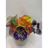BOUQUET DE FLEURS EN VERRE